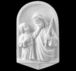 SYNTHETIC MARBLE ST JOSEPH WITH BOY